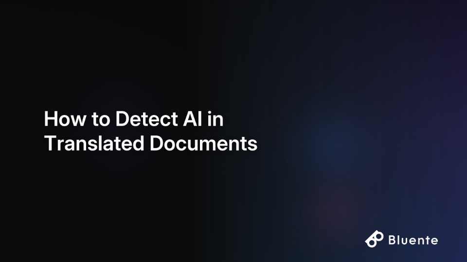 How to Detect AI in Translated Documents