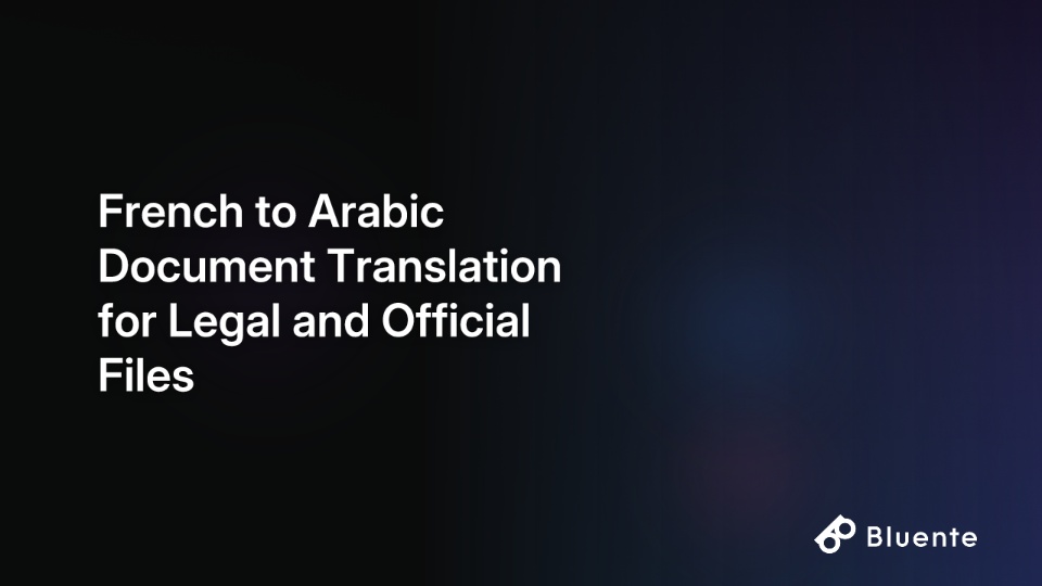 French to Arabic Document Translation for Legal and Official Files