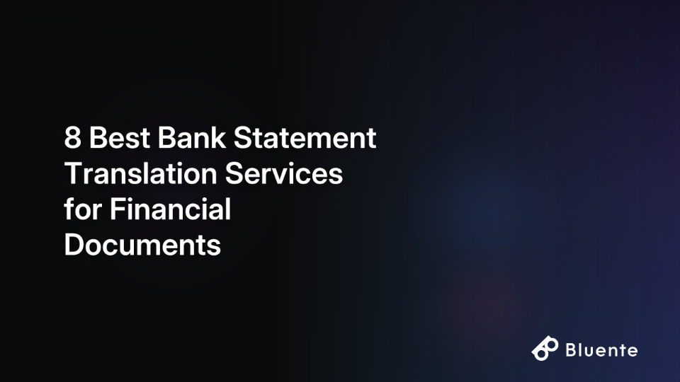 8 Best Bank Statement Translation Services for Financial Documents