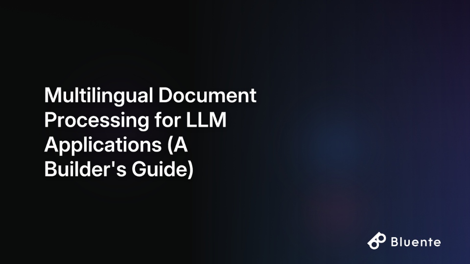 Multilingual Document Processing for LLM Applications (A Builder's Guide)