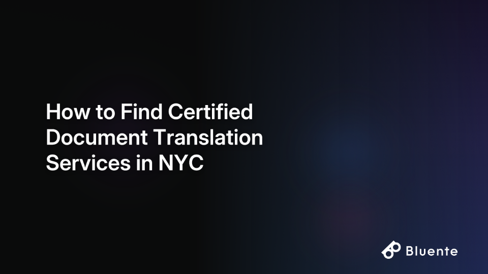How to Find Certified Document Translation Services in NYC