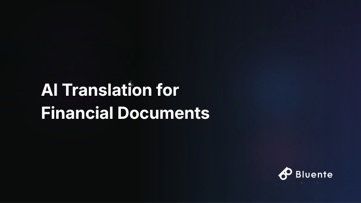 AI Translation for Financial Documents