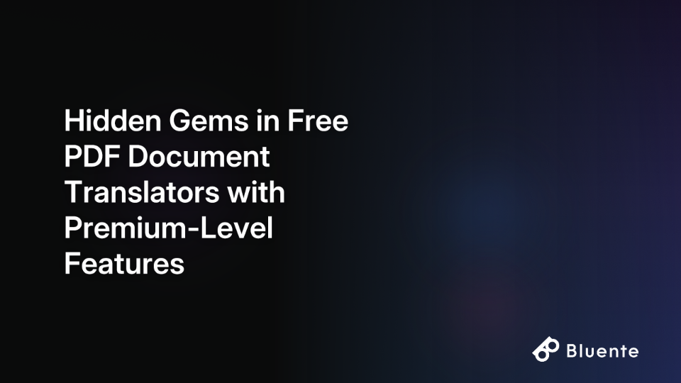 Hidden Gems in Free PDF Document Translators with Premium-Level Features
