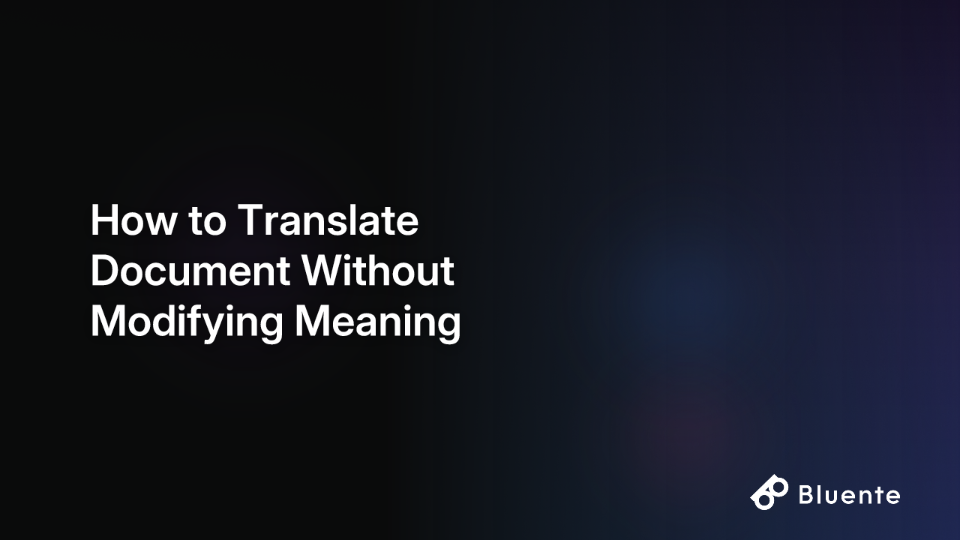 How to Translate Document Without Modifying Meaning