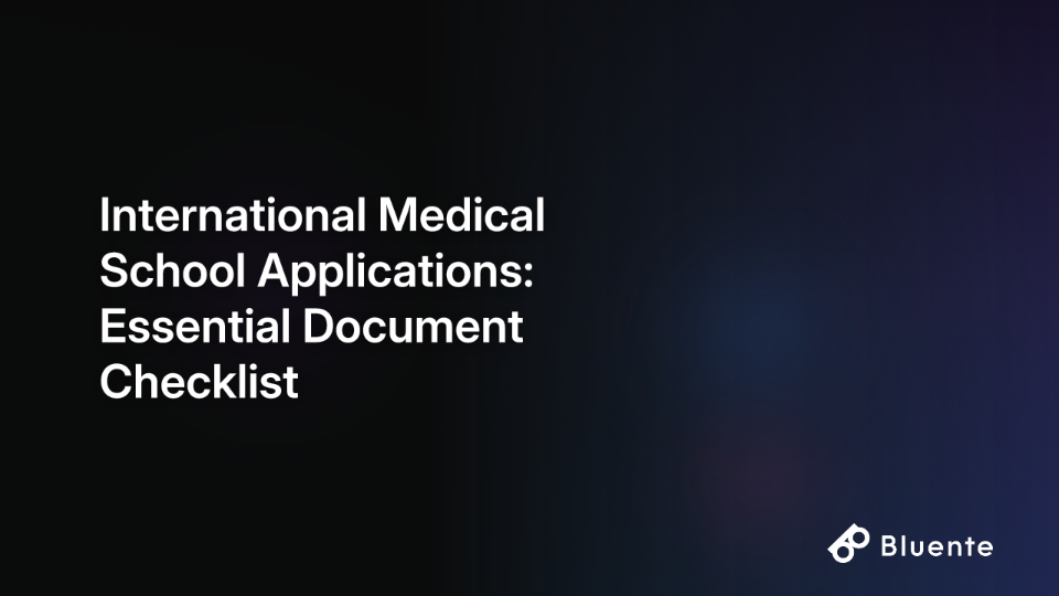 International Medical School Applications: Essential Document Checklist