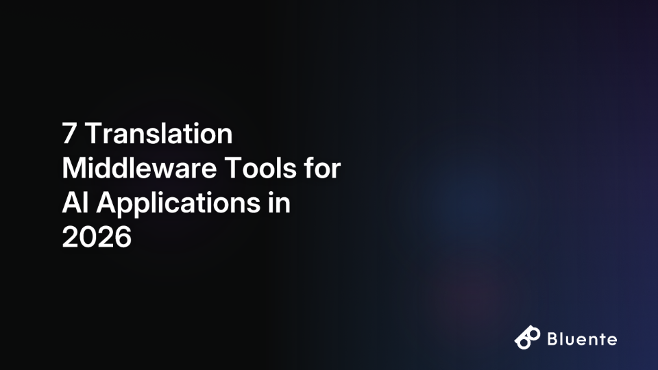 7 Translation Middleware Tools for AI Applications in 2026