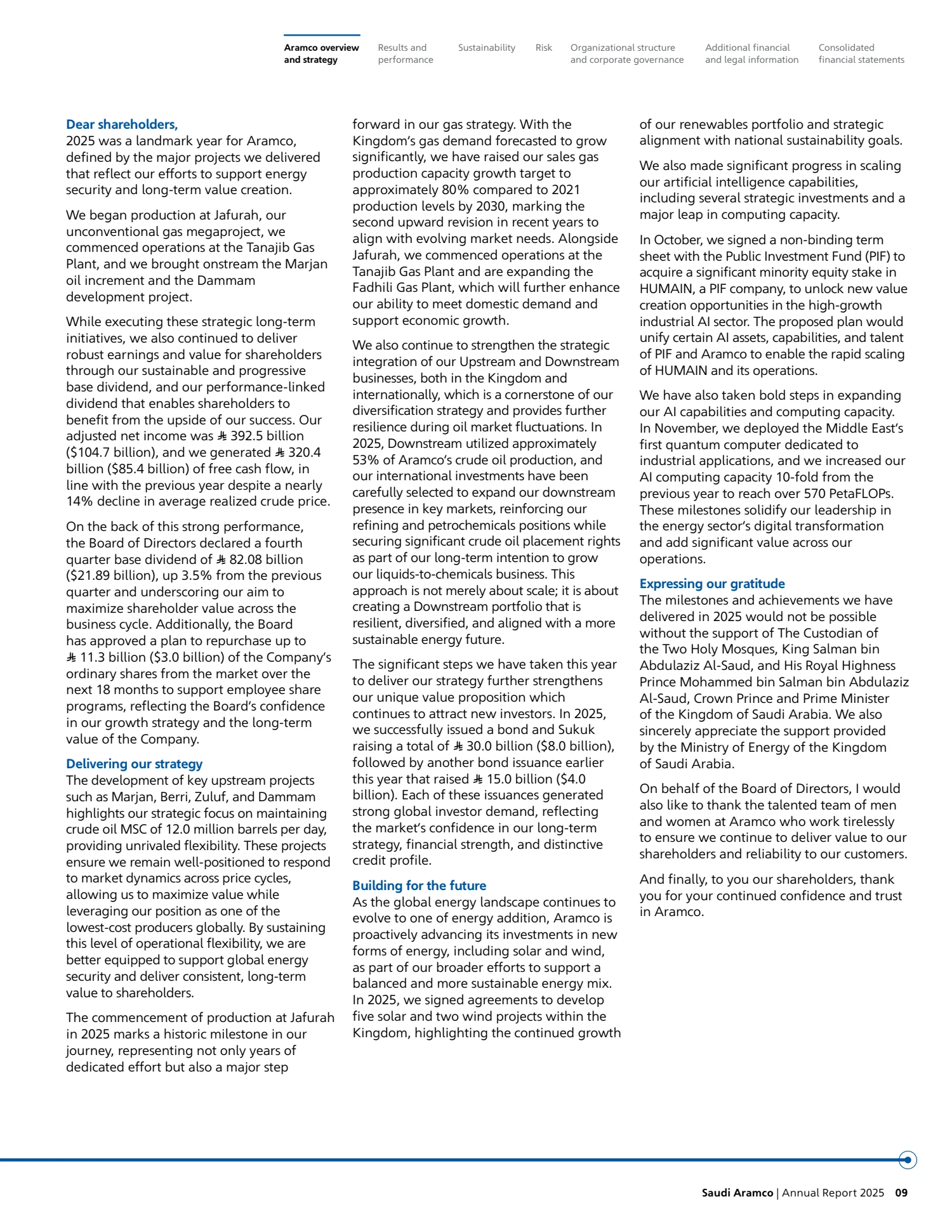 English original, Saudi Aramco annual report excerpt, PDF page 11 of 11