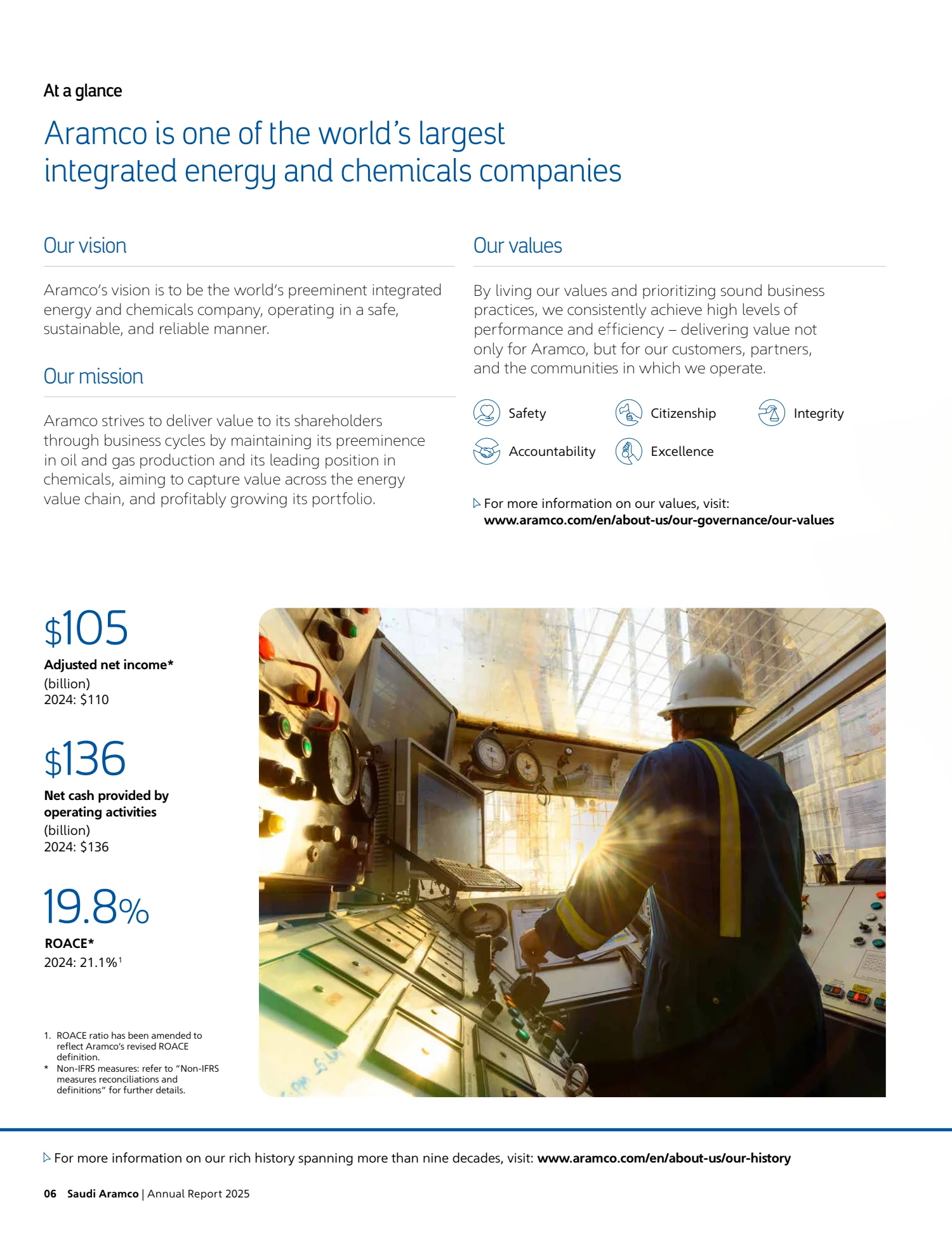 English original, Saudi Aramco annual report excerpt, PDF page 8 of 11